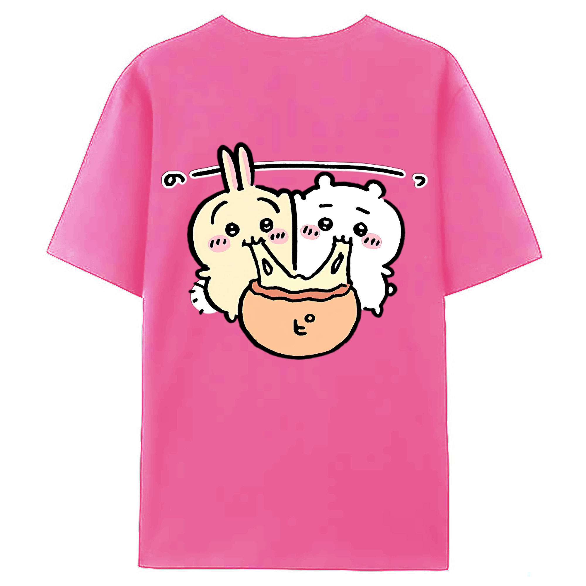 （画像用） ちいかわ うさぎ Chii-kawa usagi レディース半袖Tシャツ(バックプリント)